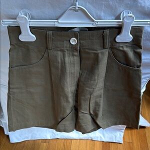 Plover-brand Green Cargo Shorts with Structured Design